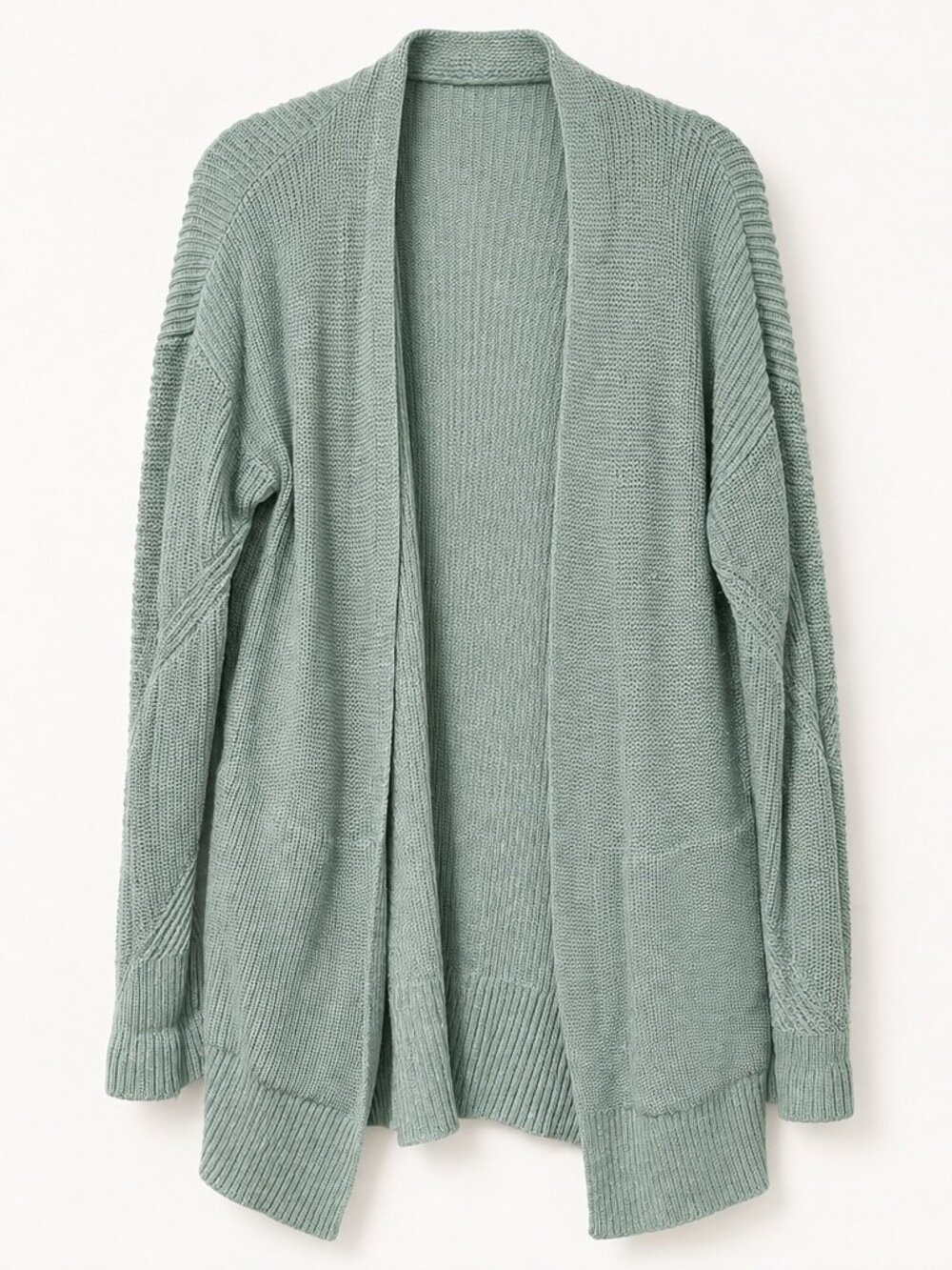 Seafoam Green Open Front Knit Cardigan M/L